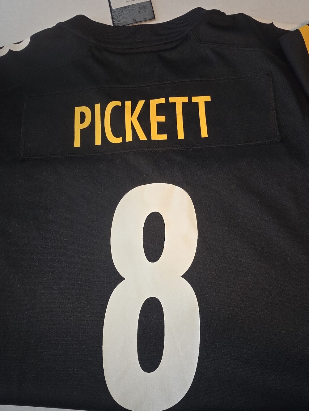 NWT Nike NFL Pittsburgh Steelers Kenny Pickett Jersey Black On Field Men's SZL - Picture 9 of 9